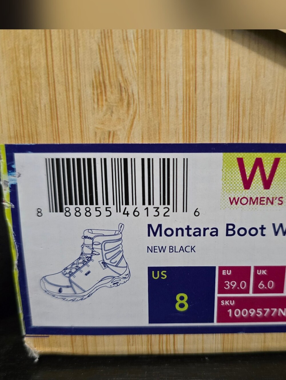 Ahnu Montara Waterproof hiking boots Women's 8
